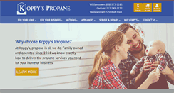 Desktop Screenshot of koppyspropane.com